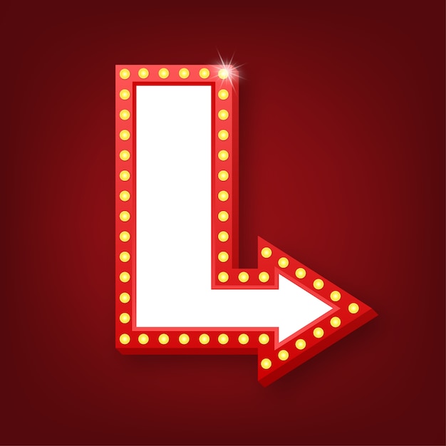 retro lightbox billboard vintage frame. lightbox with customizable . classic banner for your projects or advertising.