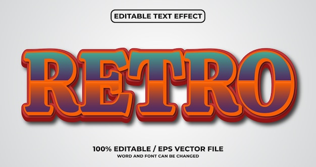 Retro metin efekti