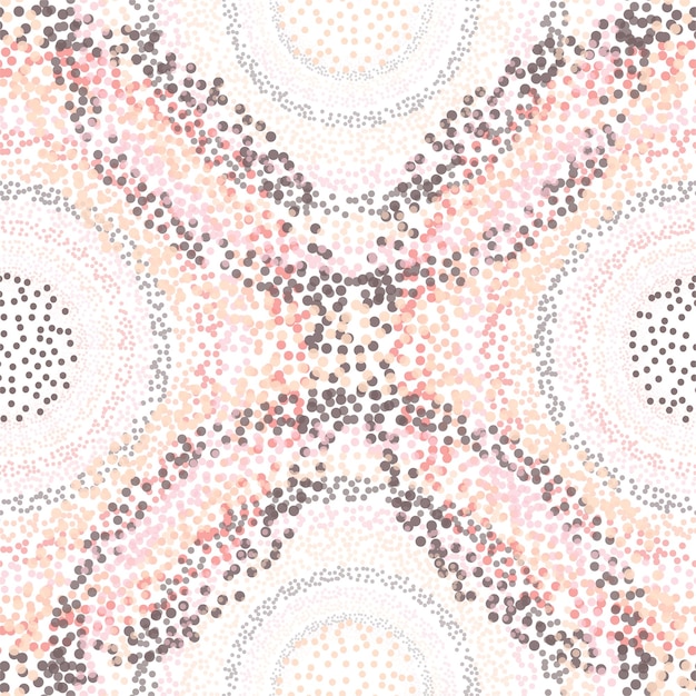 retro seamless pattern with circles