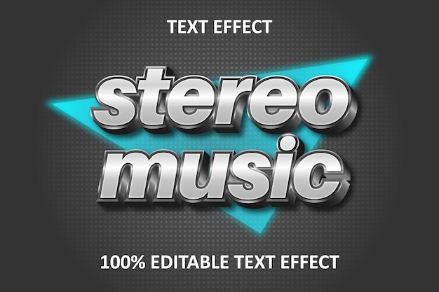 retro strong editable text effect silver transform