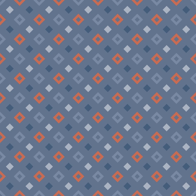 Retro Style Geometric Diamond Pattern