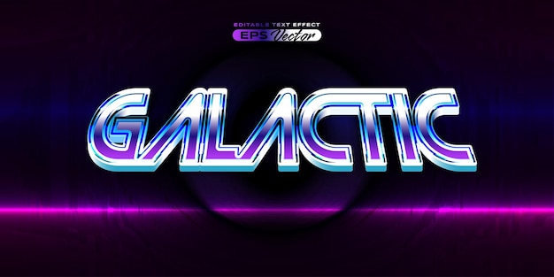 retro text effect galactic futuristic editable 80s classic style with experimental background ideal for poster flyer social media post with give them the rad 1980s touch