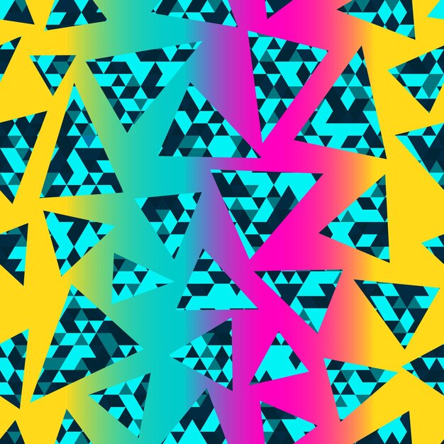 Retro triangle pattern
