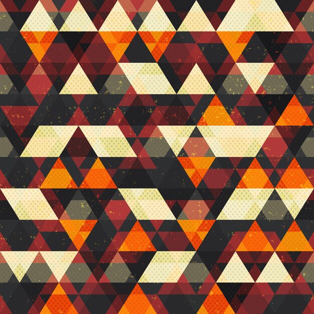 Retro triangle seamless pattern eps 10 vector file