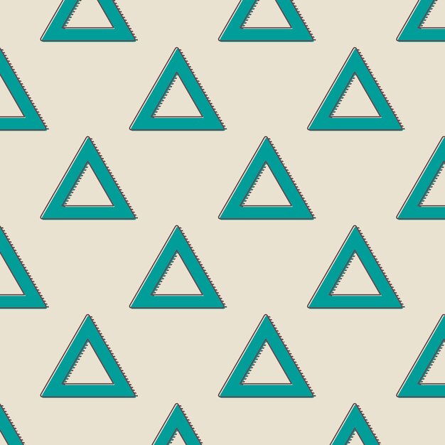 Retro üçgenler deseni, 80'ler, 90'lar tarzında soyut geometrik arka plan. Geometrik basit illüstrasyon