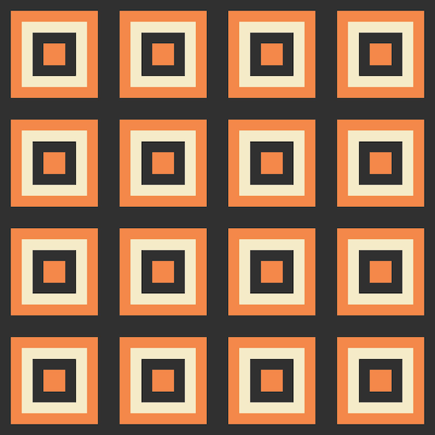 Retro vintage seamless vector geometric pattern. 70s retro print for fabric cover background