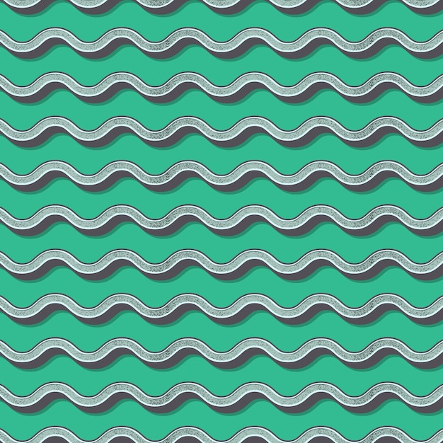 Retro waves pattern, abstract geometric background in 80s, 90s style. Geometrical simple illustration