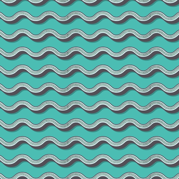 Retro waves pattern, abstract geometric background in 80s, 90s style. Geometrical simple illustration