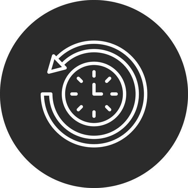 Return to the Past vector icon illustration of History iconset