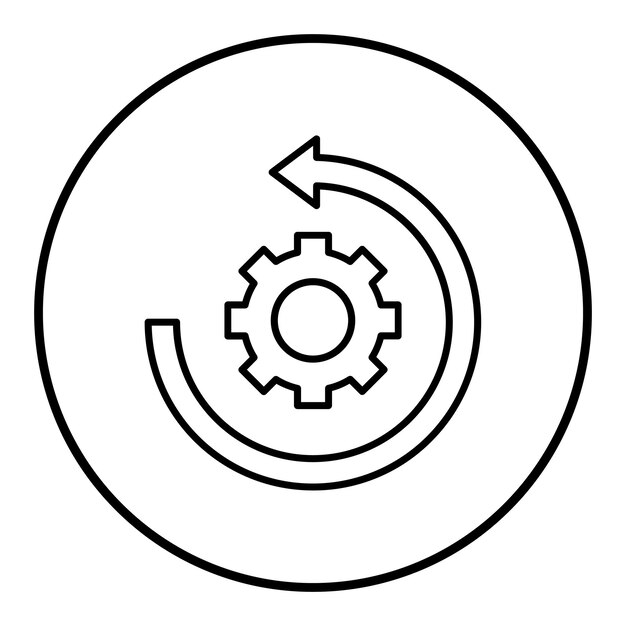 reverse engineering vector icon can be used for data analytics iconset