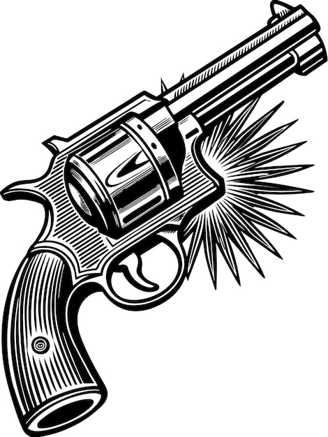 revolver vektör grafikleri illüstrasyon EPS kaynak file formatı kayıpsız ölçeklendirme simge design