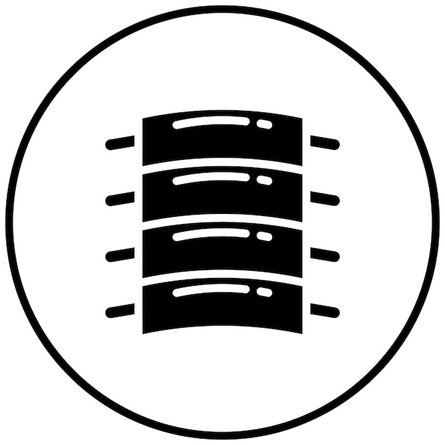 Ribs vector icon illustration of Restaurant iconset