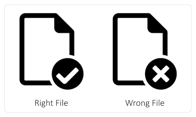 Right File and Wrong File