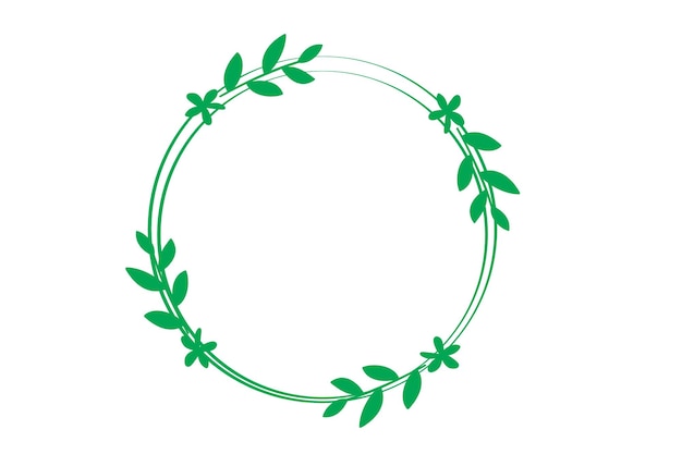Ring floral alpona design illustration