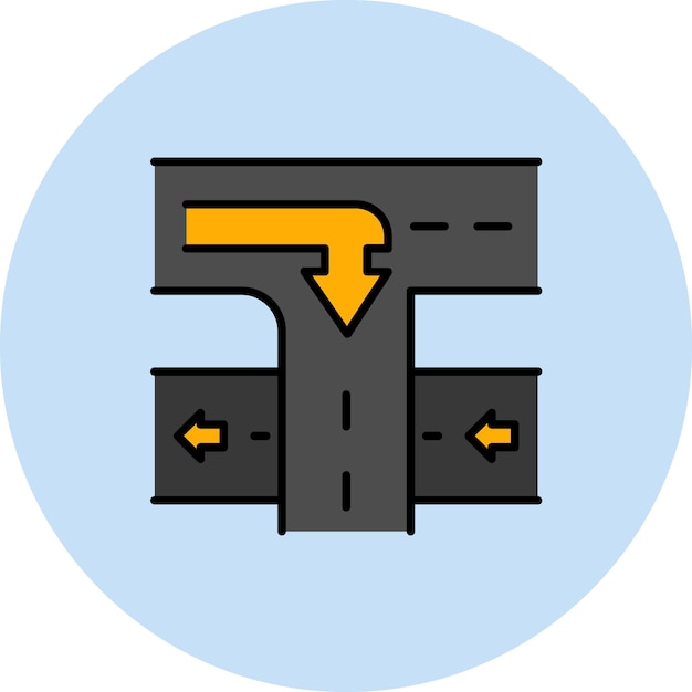 Road Ramps Flat Illustration