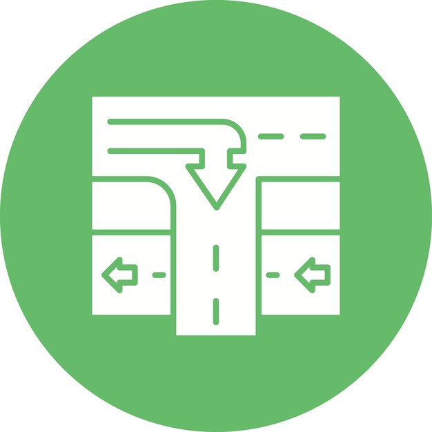 Road Ramps vector icon Can be used for Map and Navigation iconset