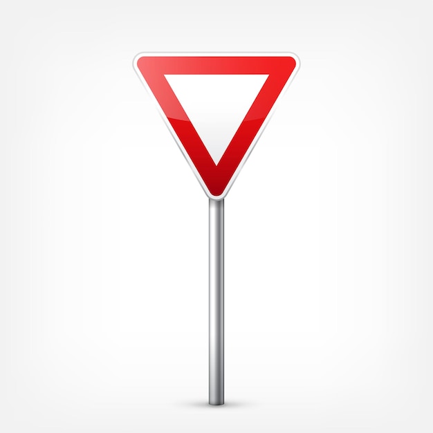 Road red signs collection isolated on white background Road traffic controlLane usageStop and yield Regulatory signs Curves and turns