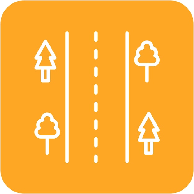 Roadside Vector Illustration Style