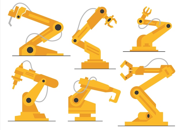 robot arm factory line set