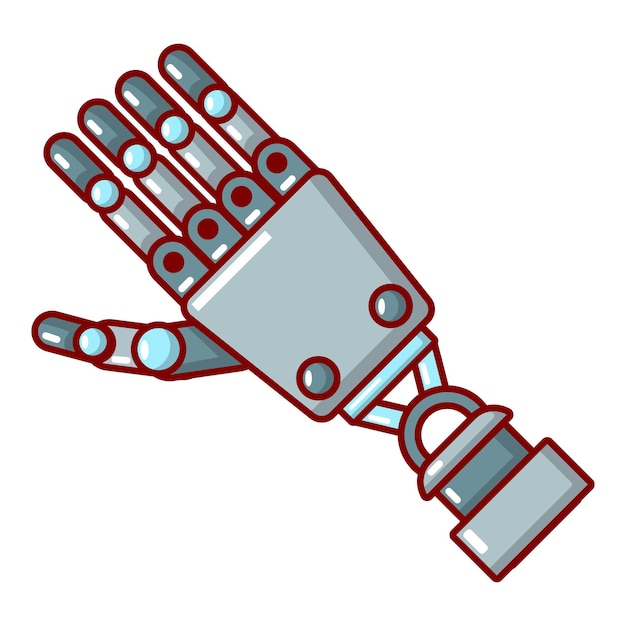 Robot arm icon Cartoon illustration of robot arm vector icon for web