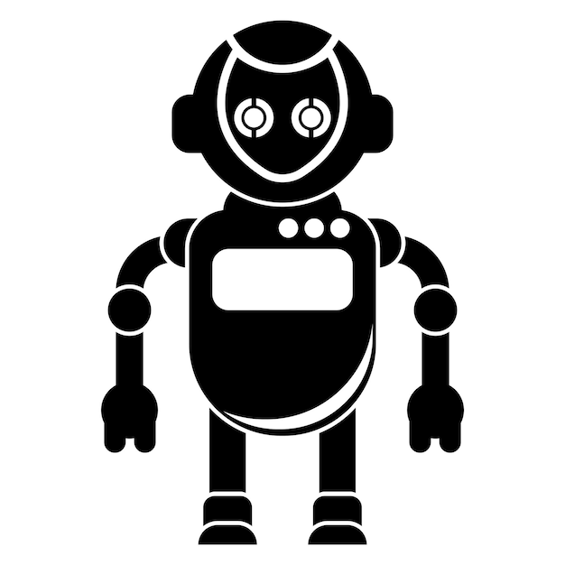 Robot icon logo symbolillustration design template
