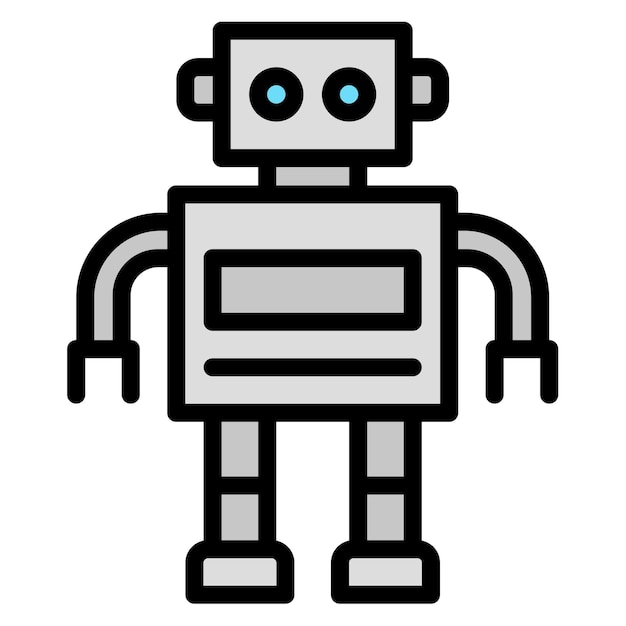 Robot icon vector image Can be used for Manufacturing