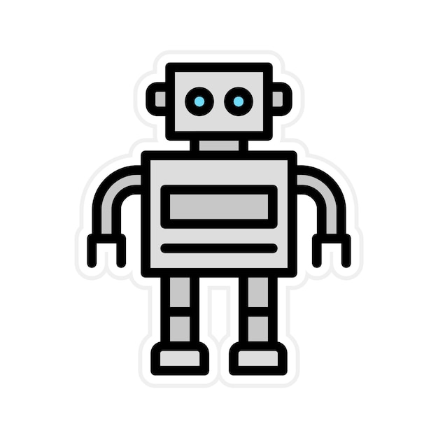Robot icon vector image Can be used for Manufacturing