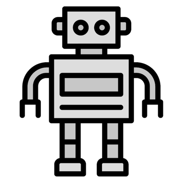 Robot icon vector image Can be used for Manufacturing