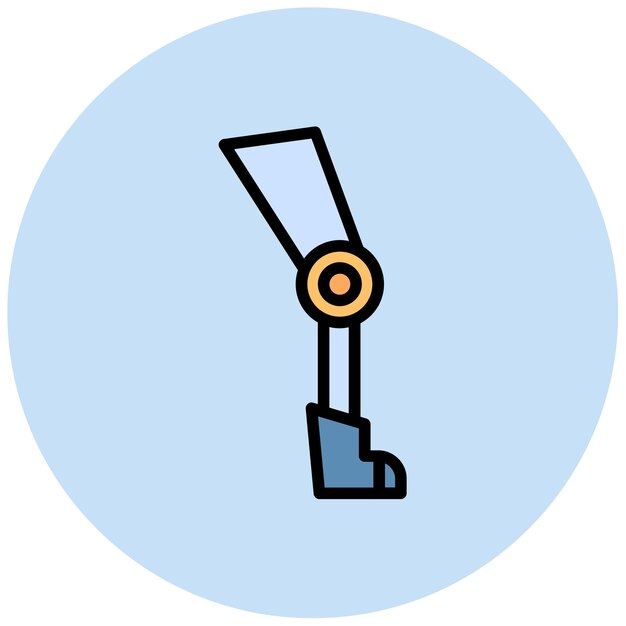 Robot Leg icon vector image Can be used for Robotics