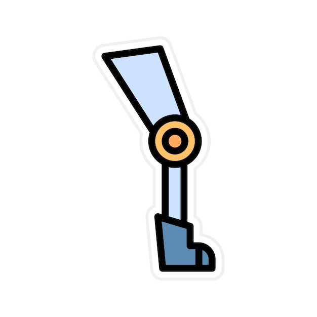 Robot Leg icon vector image Can be used for Robotics