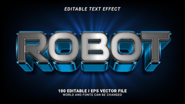 Robot Text Effect