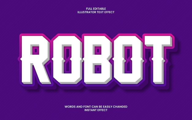Robot Text Effect