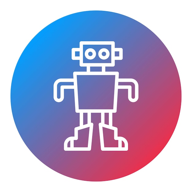 robot toy icon vector image can be used for robotics