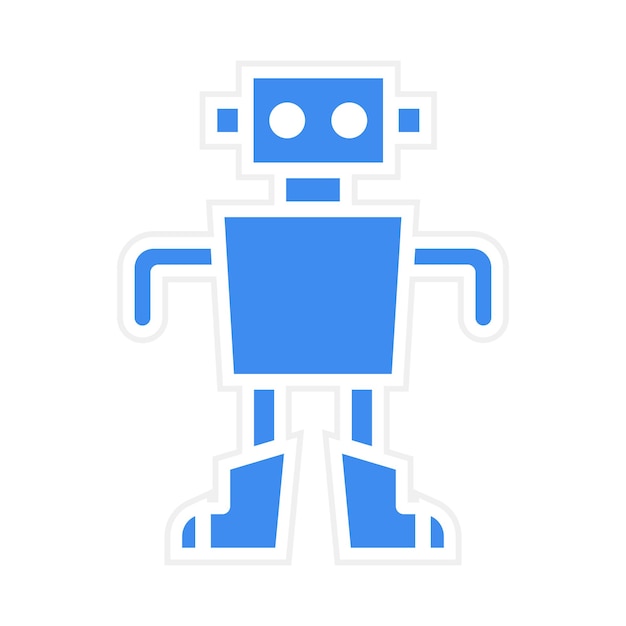 robot toy icon vector image can be used for robotics