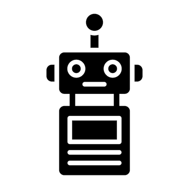 Robot Vector Icon Design Illustration