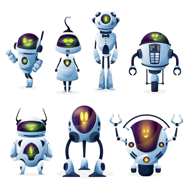 Robot with artificial intelligence characters