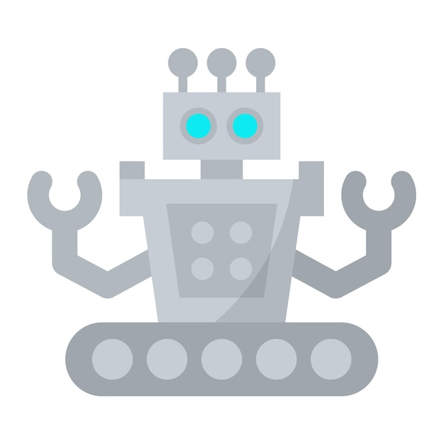 Robotics Flat Illustration