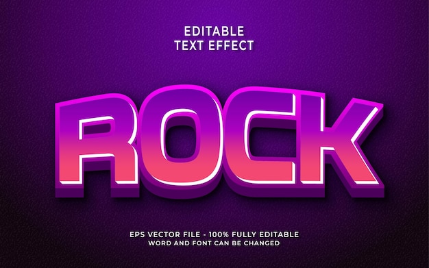 Rock Text Effect