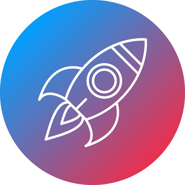 rocket icon vector image can be used for the future