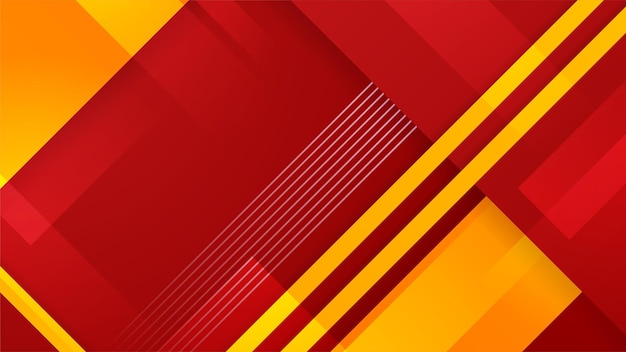 Rød, gul og orange abstrakt baggrund med moderne, trendy og frisk farve til præsentationsdesign, flyer, cover til sociale medier, webbanner og tech-banner