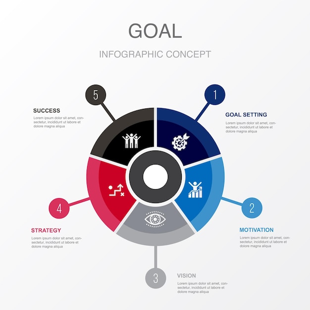 ROI contribution money loan Hedge fund icons Infographic design template Creative concept with 5 steps