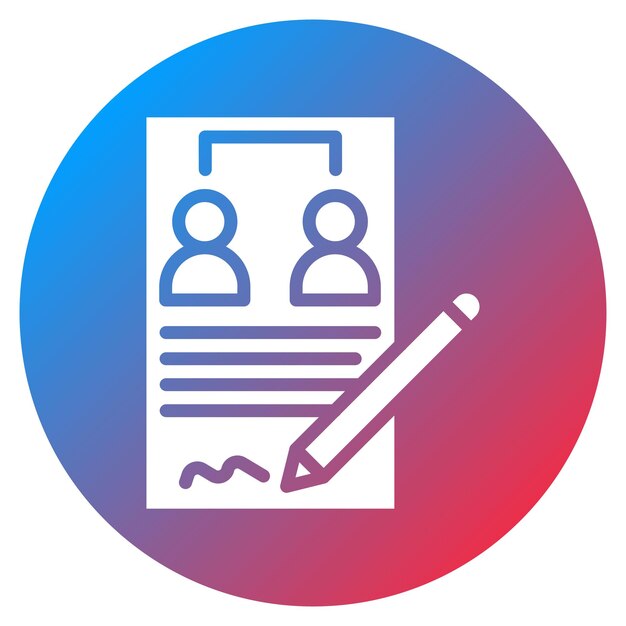 role assignment icon vector image can be used for business onboarding