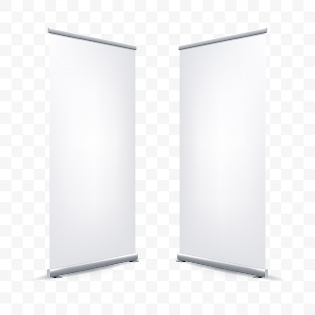Roll up banner   white blank
