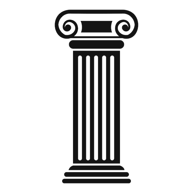 Roman column icon Simple illustration of roman column vector icon for web