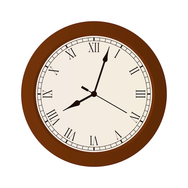 Roman Numeral Wall Clock Face