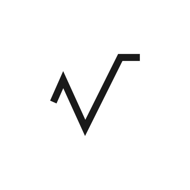 Root icon Math symbol modern simple vector icon