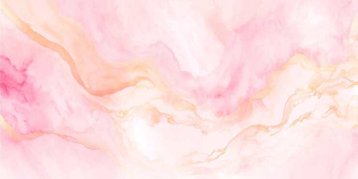 Vektor rose pink liquid watercolor background with golden dust dusty blush marble alcohol ink drawing effect vector illustration design template for wedding invitation menu rsvp banner