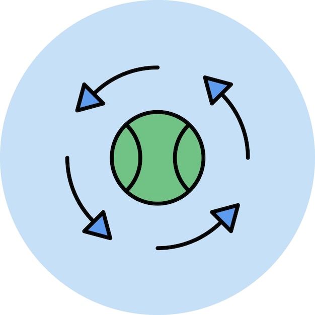 Rotate Flat Illustration