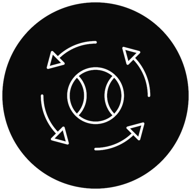 Rotate icon vector image Can be used for Physics