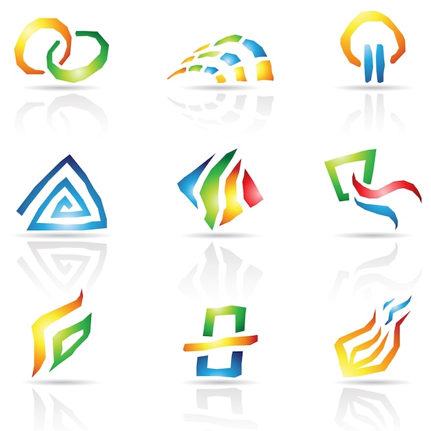 rough lines abstract icons